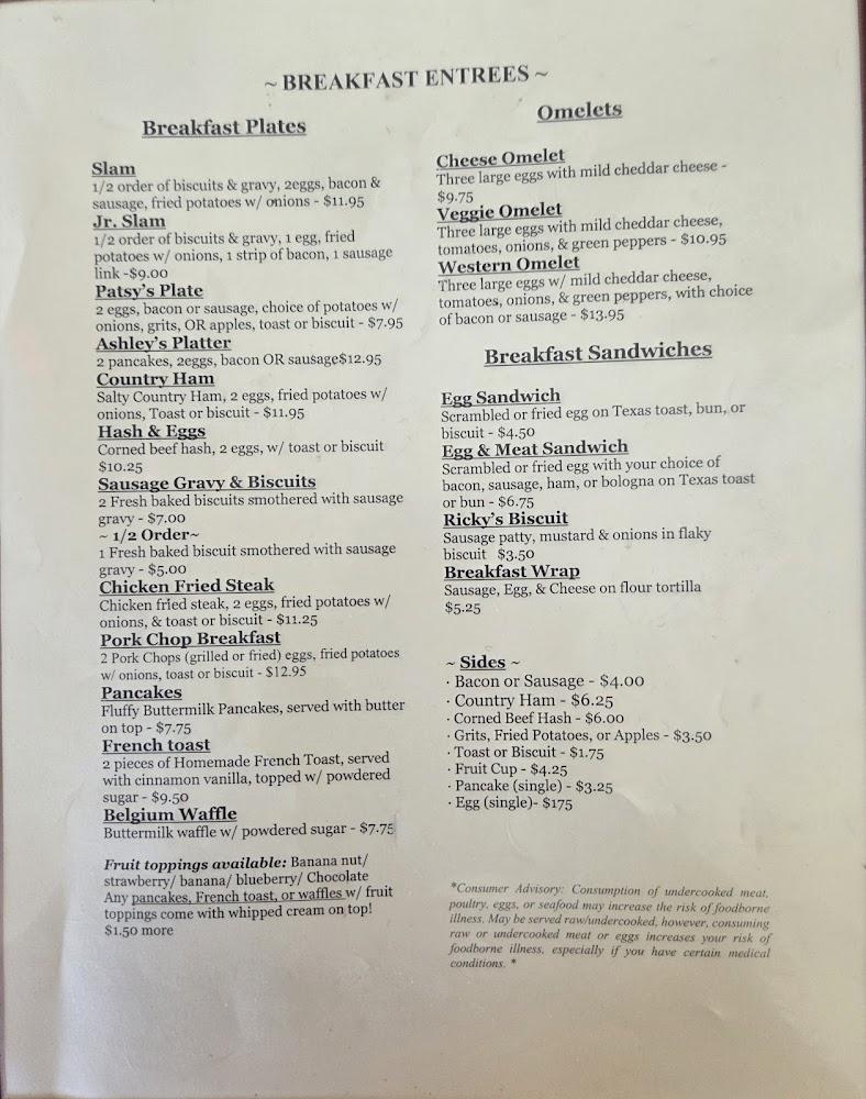 Patsy's Menu image 2